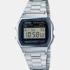 alt="relógio de pulso CASIO A158WA vintage prata"