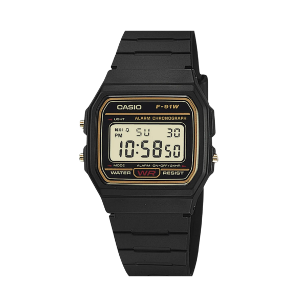 alt="relógio de pulso digital casio f-91wg-9qdf"