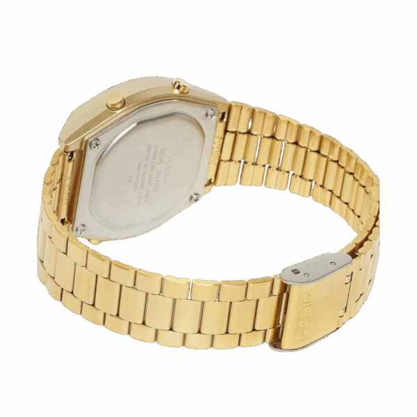 alt="relógio de pulso casio A640WGG-9DF-SC vintage dourado"