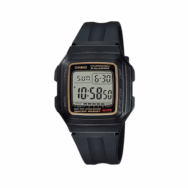 alt="relógio de pulso casio digital F-201WA-9ADF-SC"
