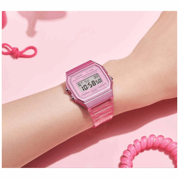 alt="relógio de pulso casio digital F-91WS-4DF"