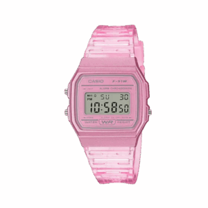 alt="relógio de pulso casio digital F-91WS-4DF"