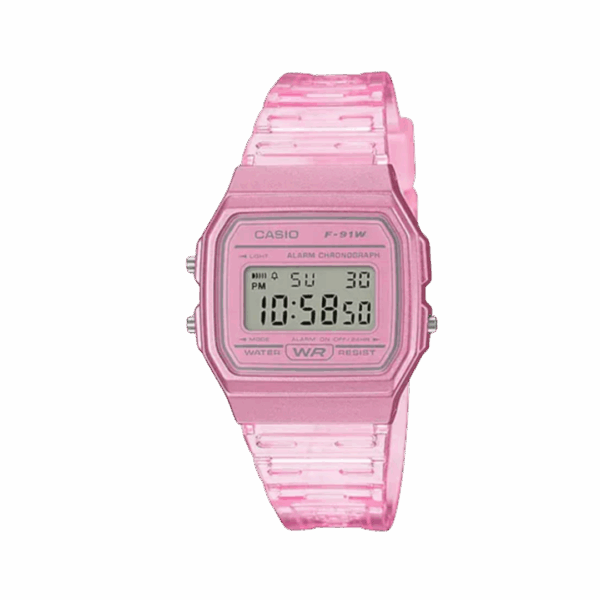 alt="relógio de pulso casio digital F-91WS-4DF"