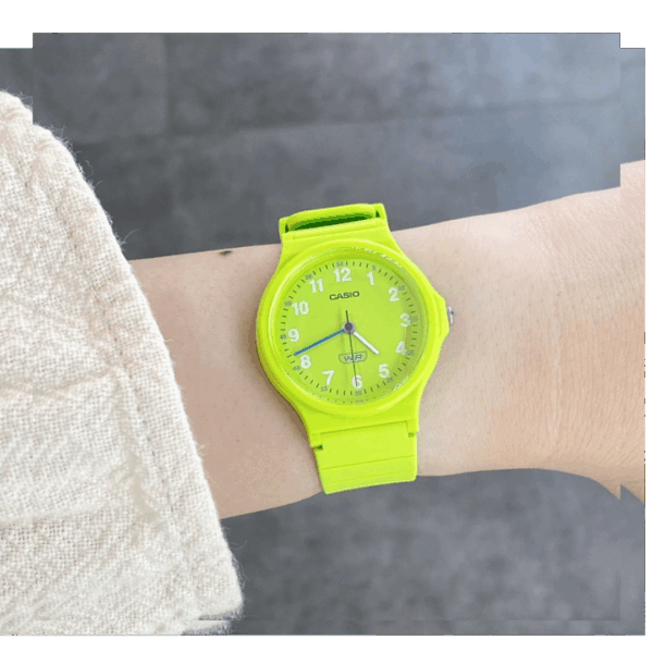 alt="relógio de pulso casio analogico LQ-24B-3BDF"