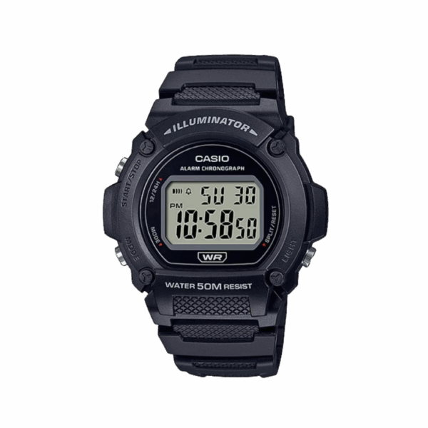 alt="relógio de pulso casio digital W-219H-1AVDF"