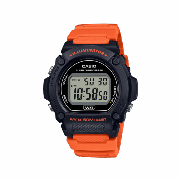 alt="relógio de pulso casio digital W-219H-4AVDF"