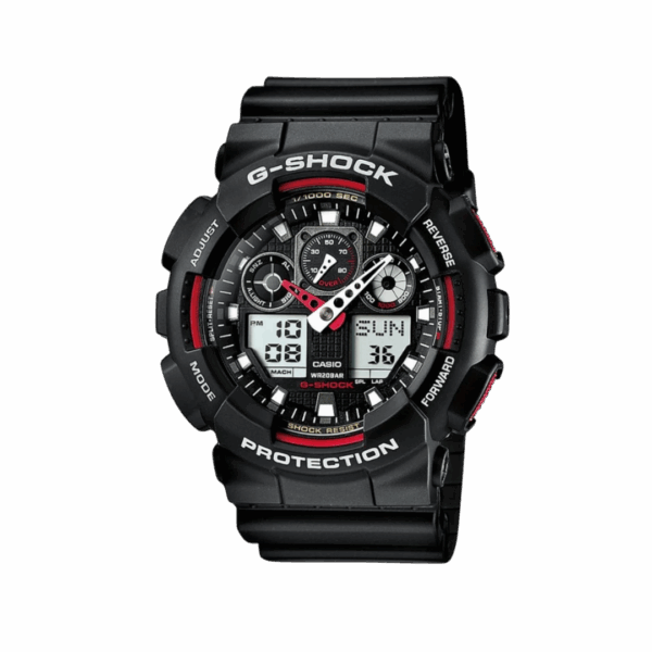 alt="relógio de pulso casio gshock GA-100-1A4DR"