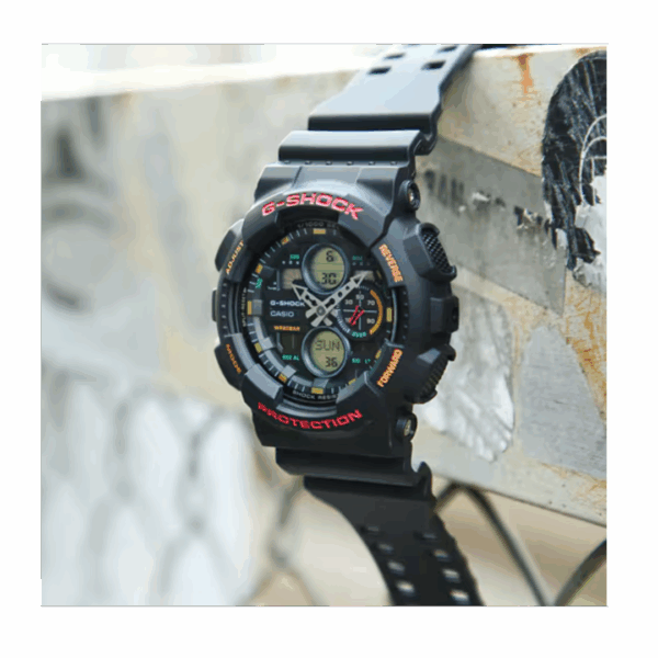 alt="relógio de pulso casio gshock GA-140-1A4DR"